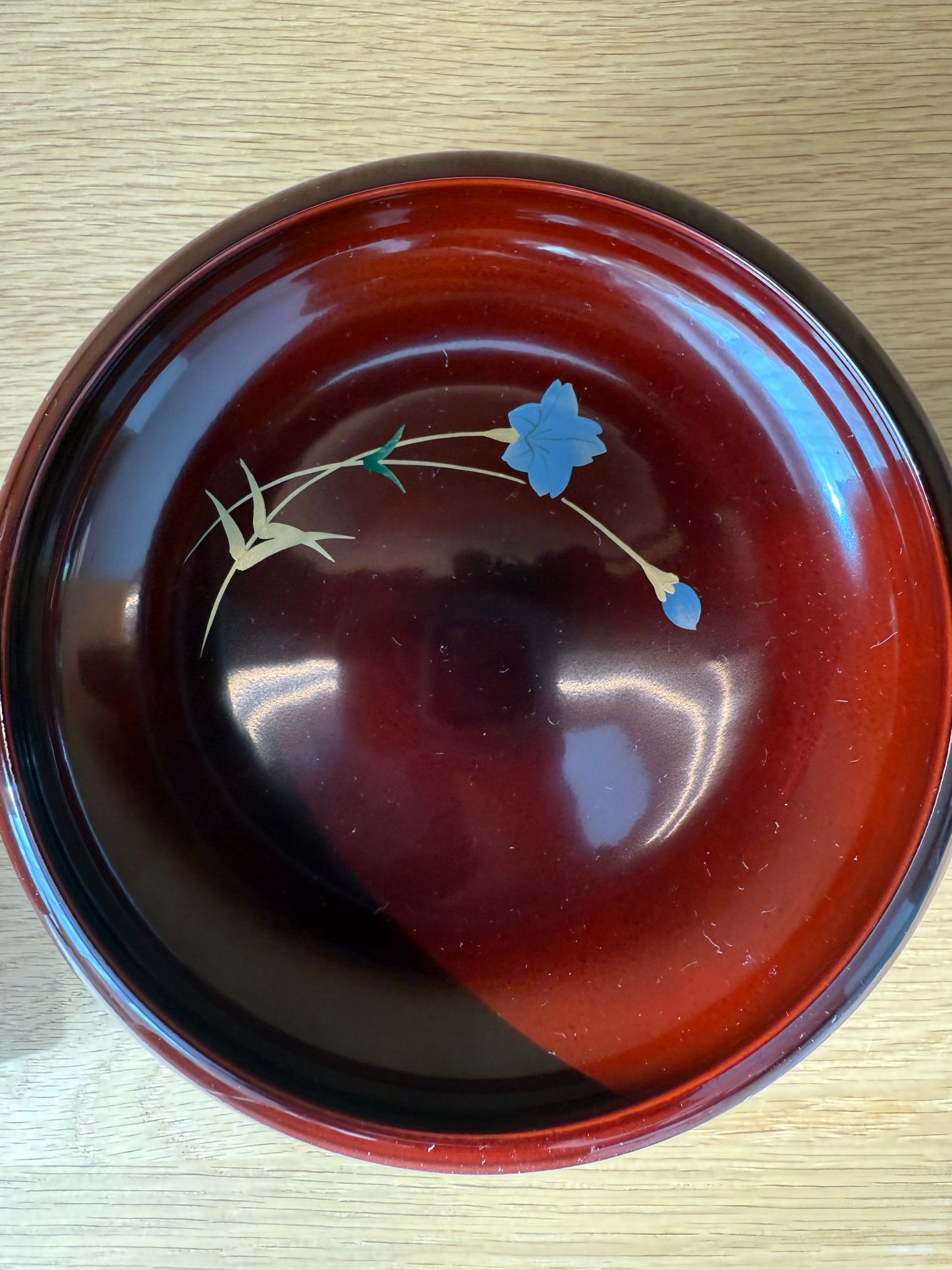 Set of 5 Vintage Lacquerware Plates