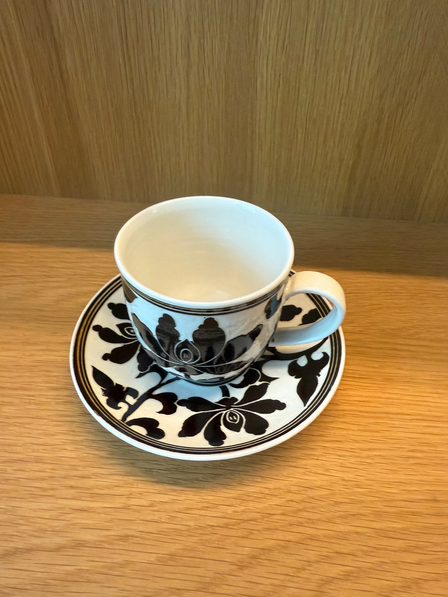 Vintage Coffee Cup with Saucer by Issengama