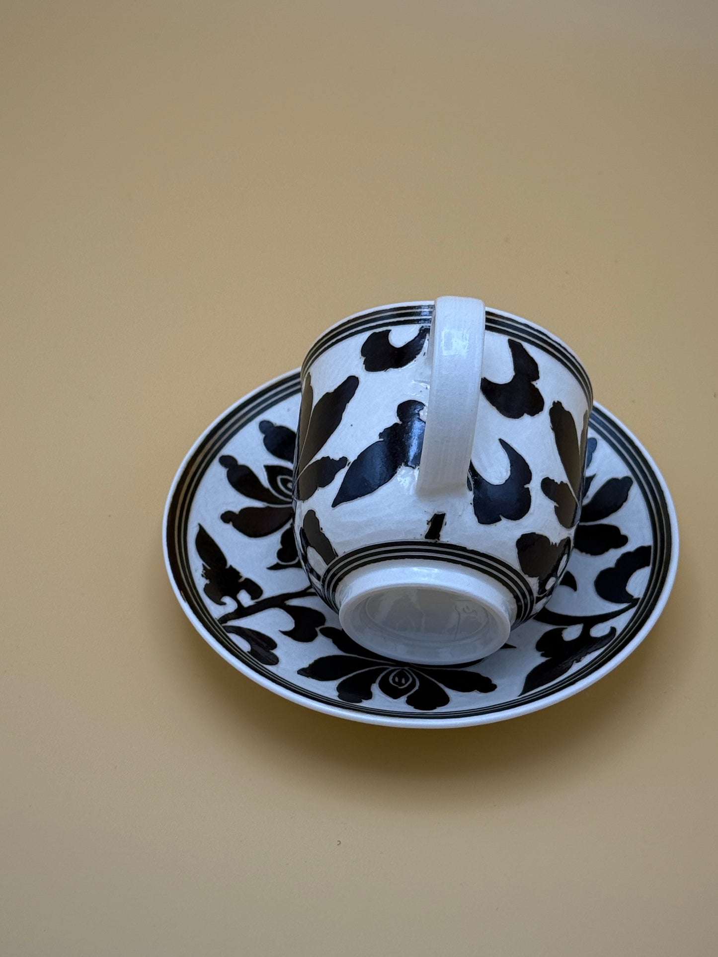 Vintage Coffee Cup with Saucer by Issengama